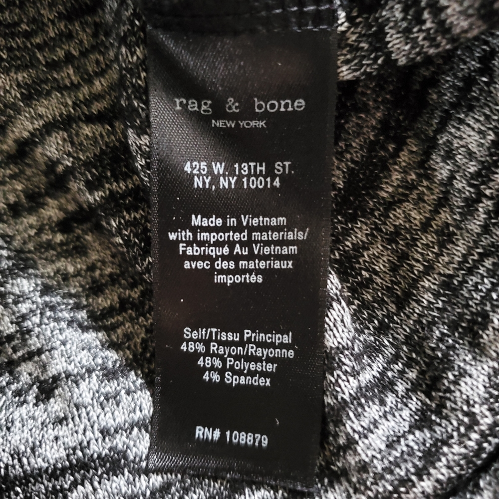 Rag & Bone Mia Long Sleeve Back Cutout Top Size Medium - Picture 7 of 10